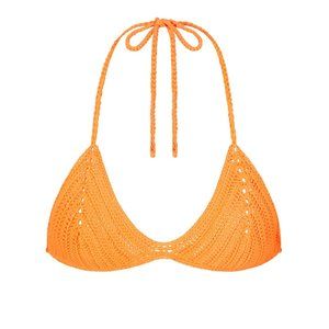 SKIMS CROCHET SWIM TRIANGLE BIKINI TOP - L